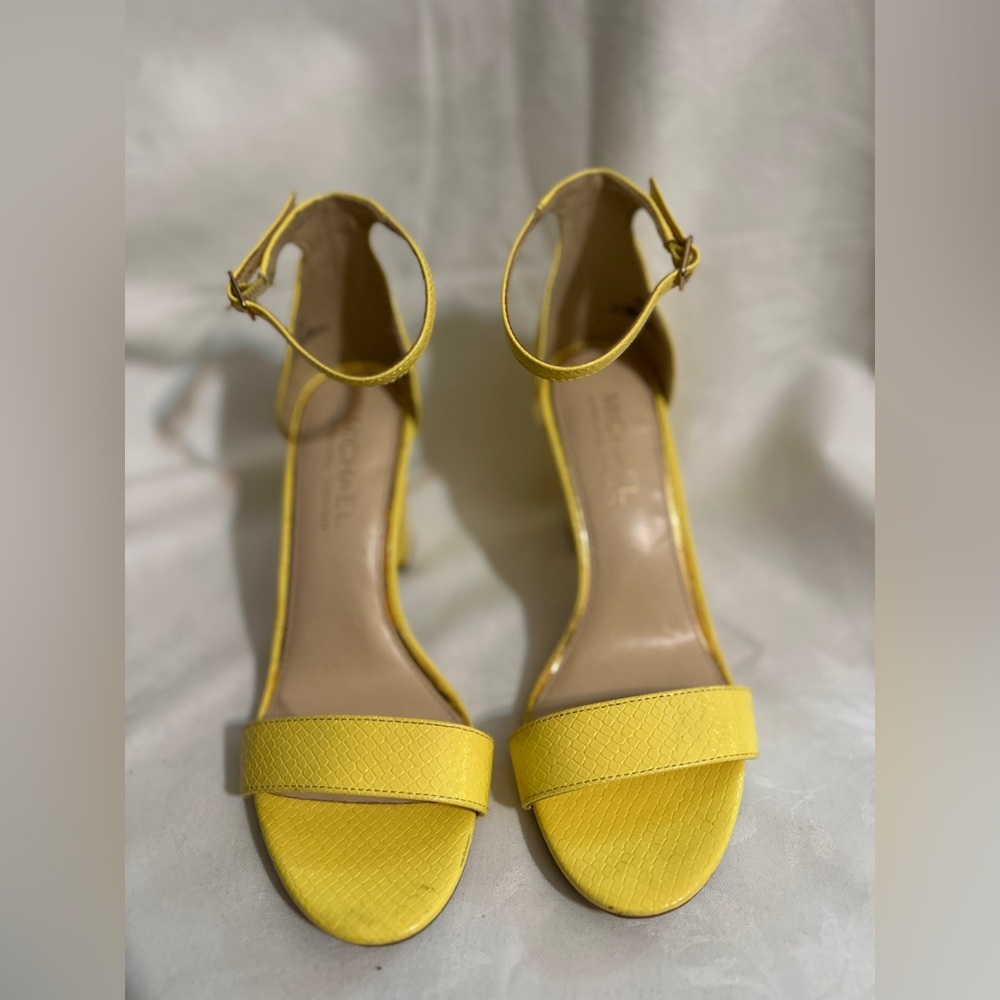 Michael by Michael Shannon Sunny Yellow Heels